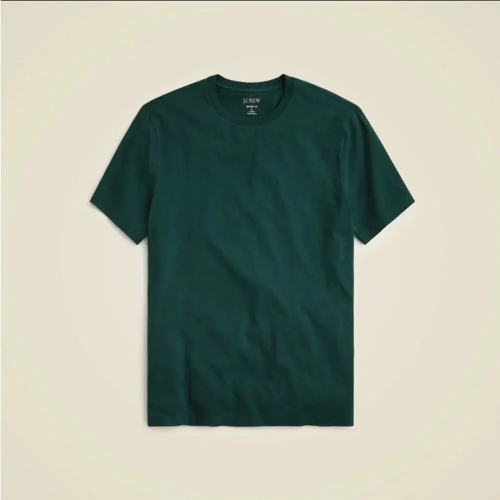 J.Crew T-Shirt MENS XS Green Crewneck Short Sleeve Cotton Stretch Minimalist